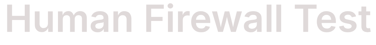 Human Firewall Test
